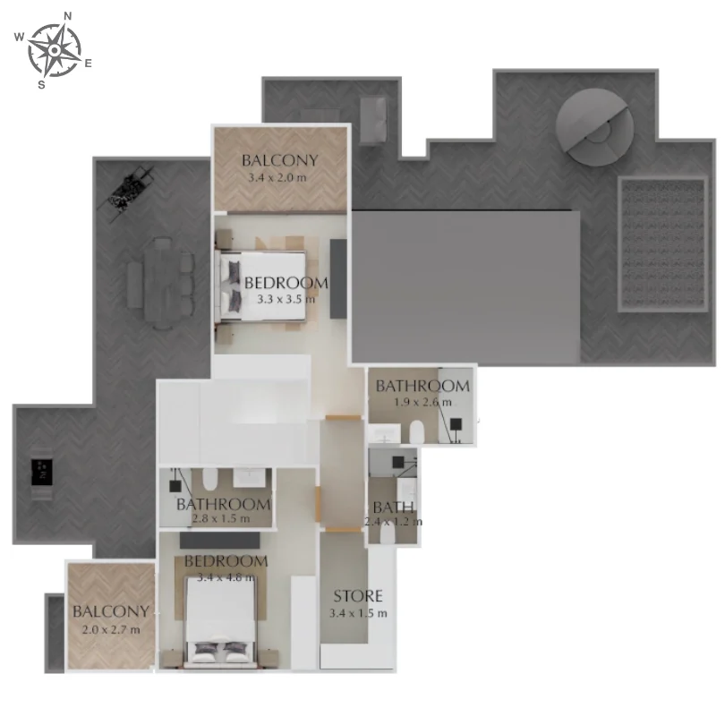 3B Floorplan T1-04-F27